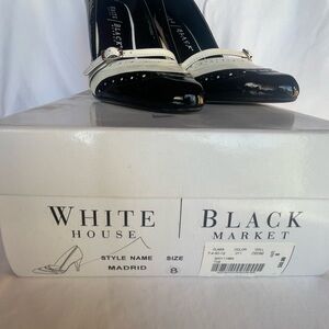 White House Black Market Women's Black and White Shoes